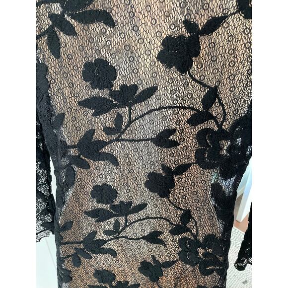 Flavia Padovan Seawear Line Black Lace Tunic 2/Medium - Picture 12 of 14